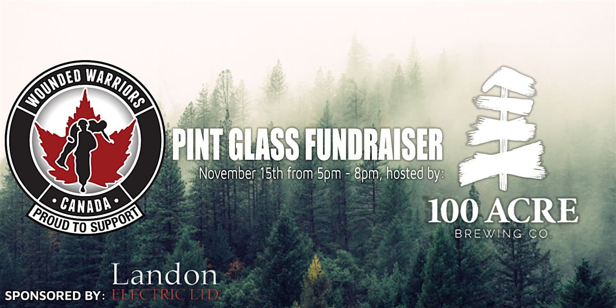 Wounded Warriors Canada Pint Glass Fundraiser