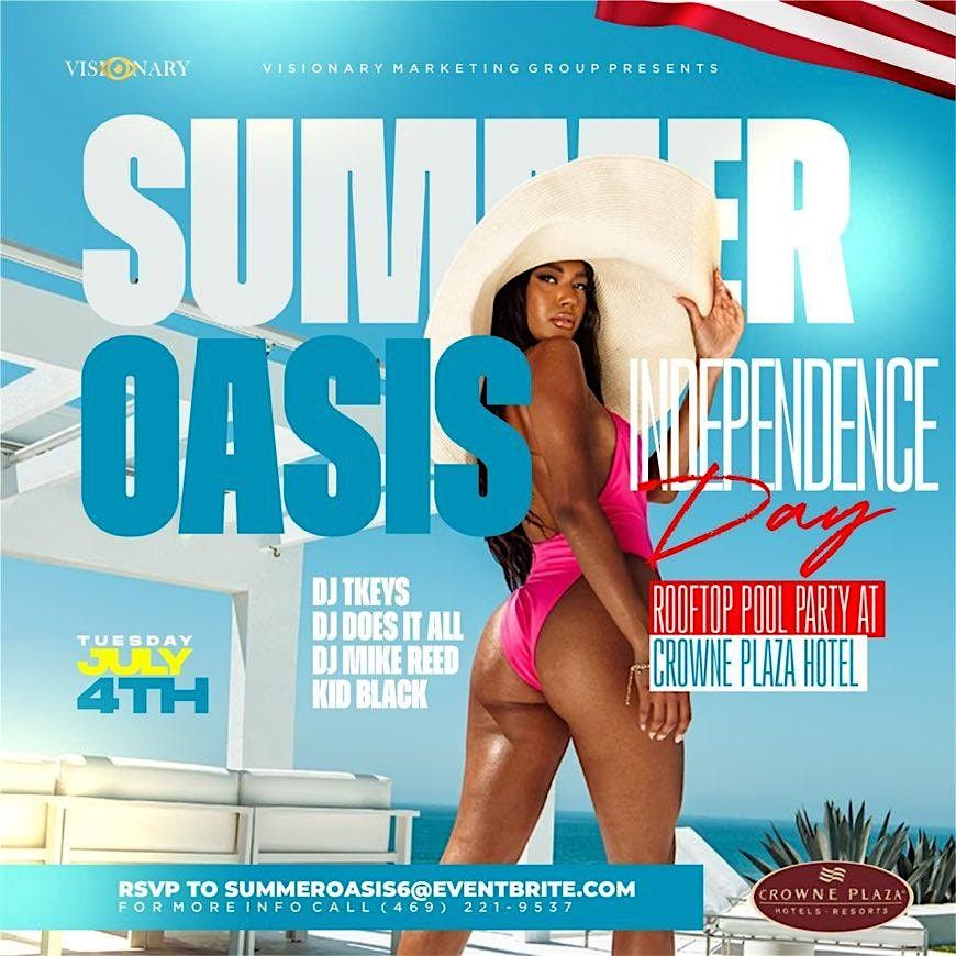 6th Annual #VMG Summer Oasis Rooftop Pool Party-July 4th Independence Day