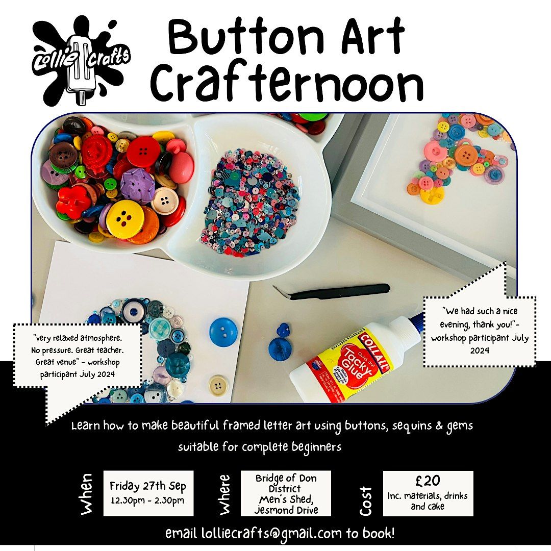 Lollie Crafts Button Art Crafternoon