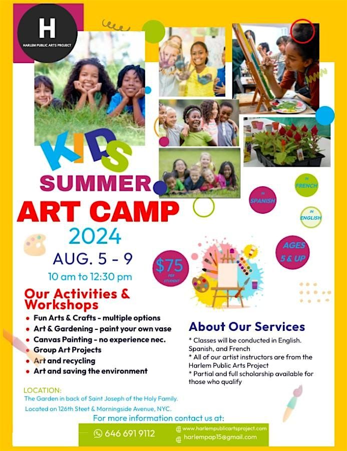 ART SUMMER CAMP FOR KIDS