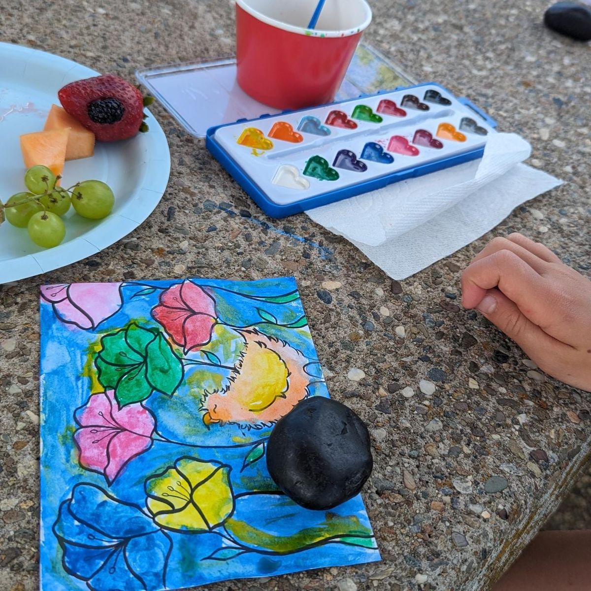 Children's Watercolor Class At Railhead Park! 