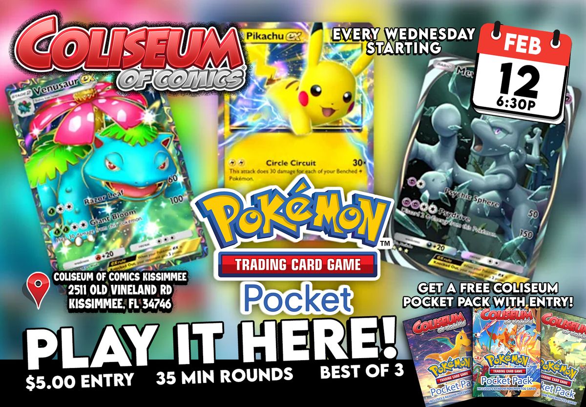 Pokemon Pocket Nights at Coliseum of Comics Kissimmee