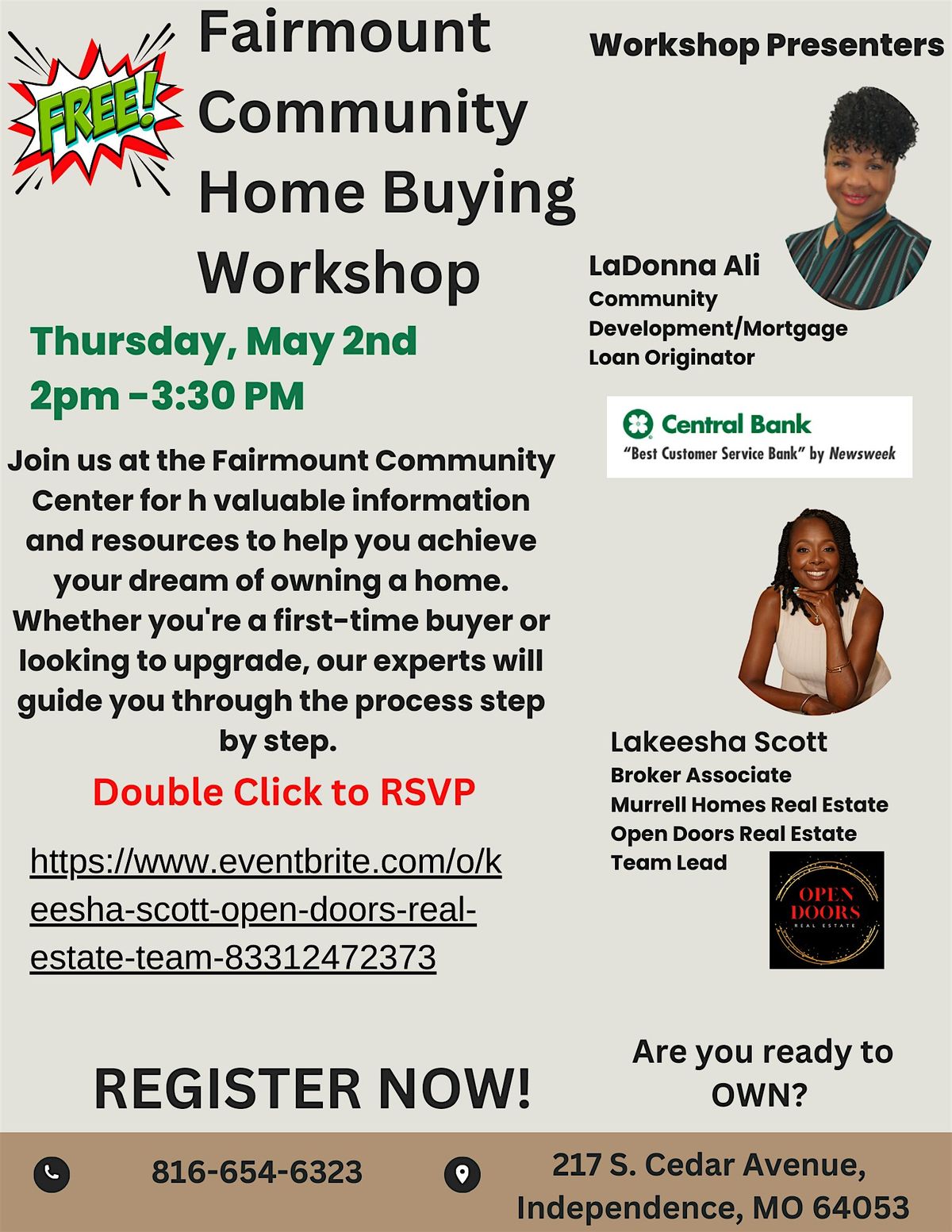 Fairmount Home Ownership Workshop