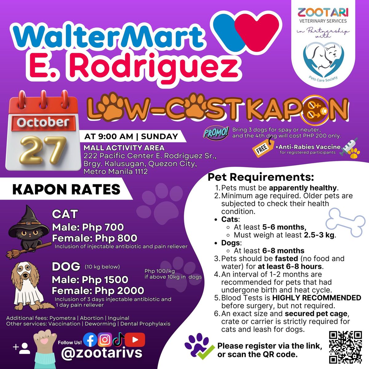 Low-cost Kapon at Waltermart E. Rodriguez, Quezon City