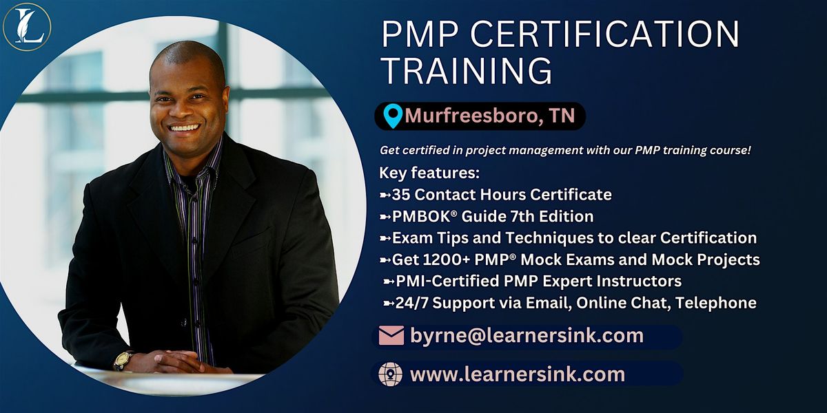 Confirmed PMP exam prep workshop in Murfreesboro, TN