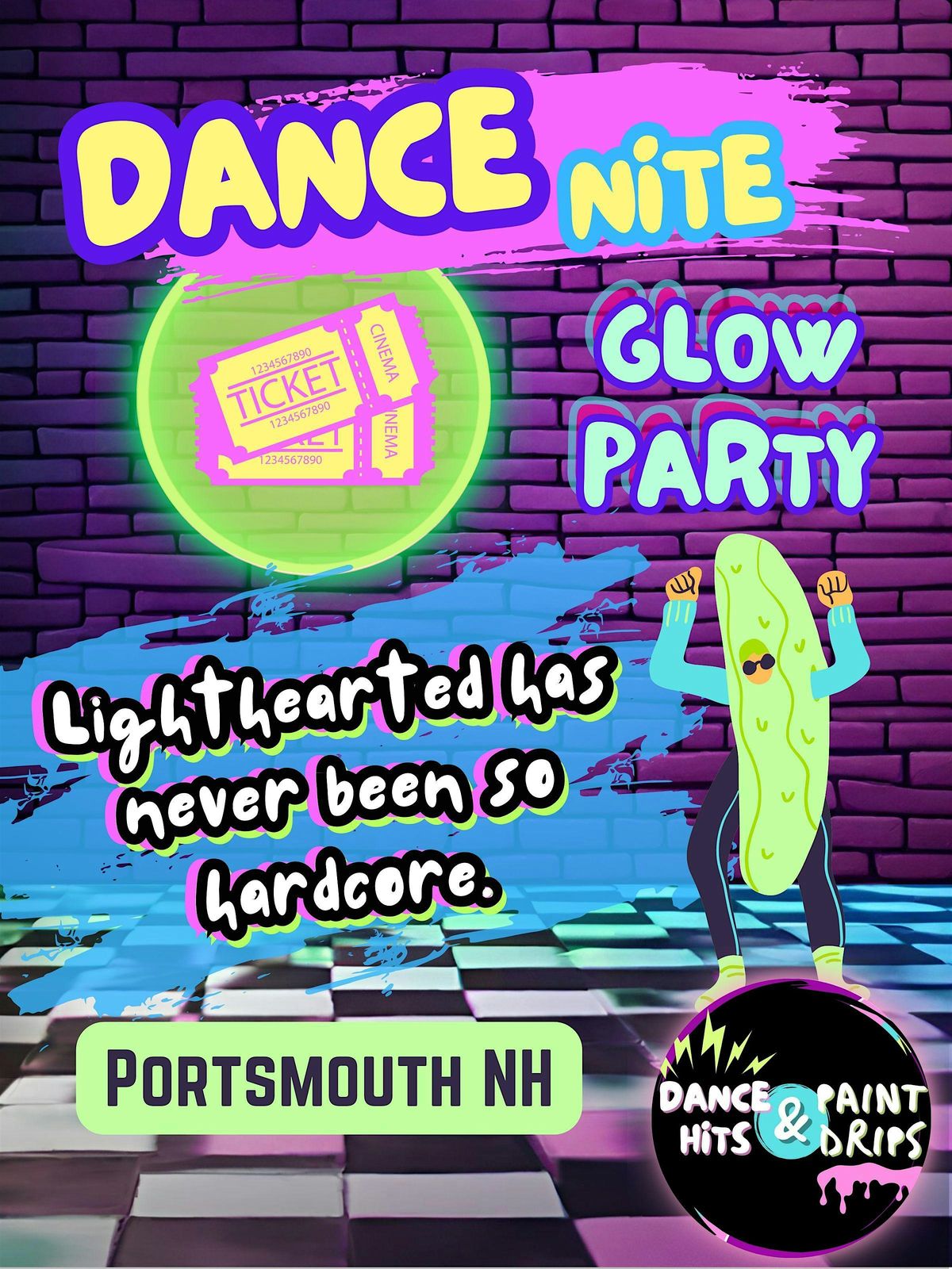 Dance Nite! A Fun-Filled Blacklight Glow Party in Portsmouth NH