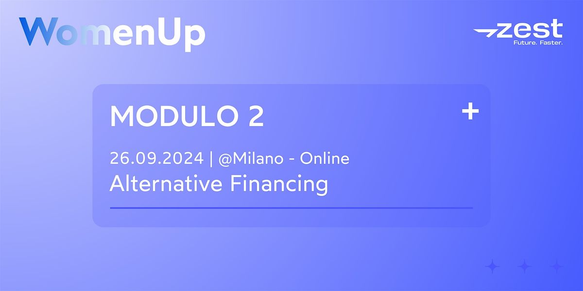 WomenUp | Alternative Financing (Modulo 2)