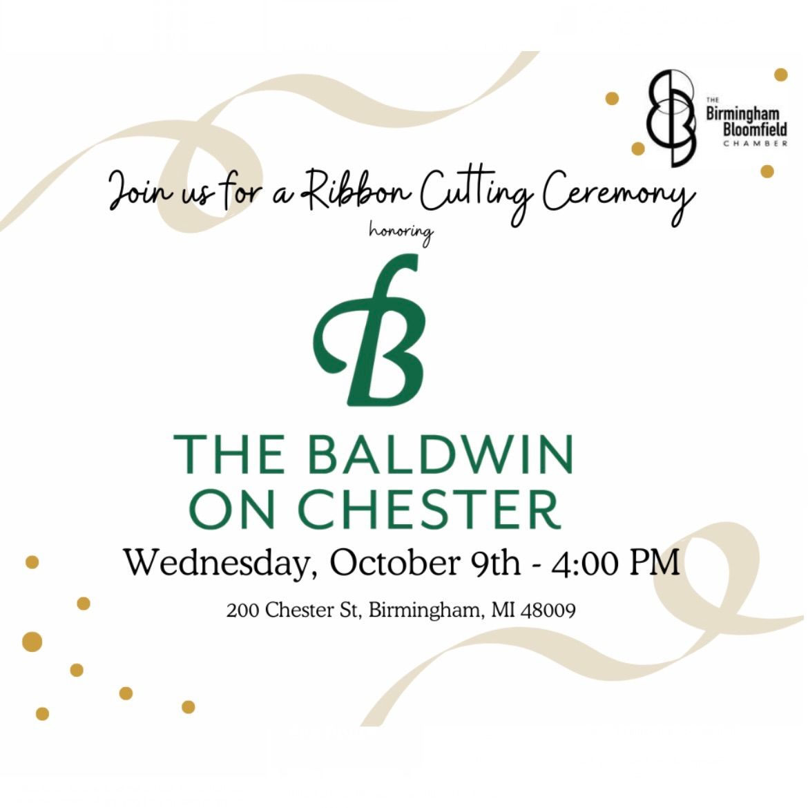 Ribbon Cutting - The Baldwin on Chester 