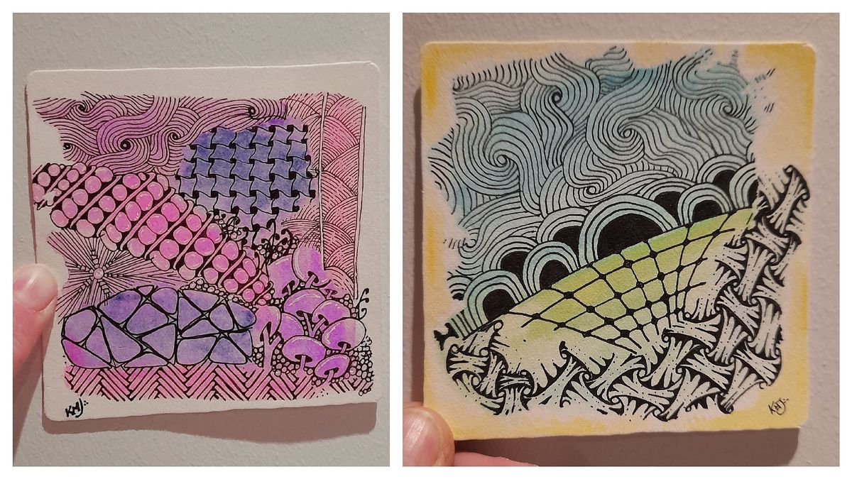 Zentangle Map Tangling Method