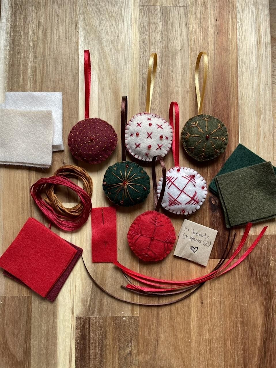 Handsewn Christmas ornaments