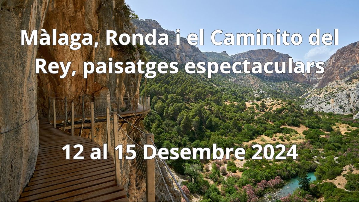 M\u00e0laga, Ronda i el Caminito del Rey, paisatges espectaculars