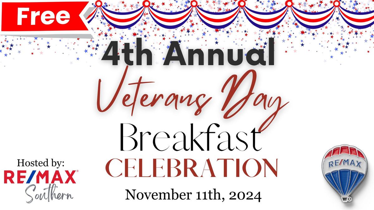 4th annual Veterans Day Breakfast Celebration 