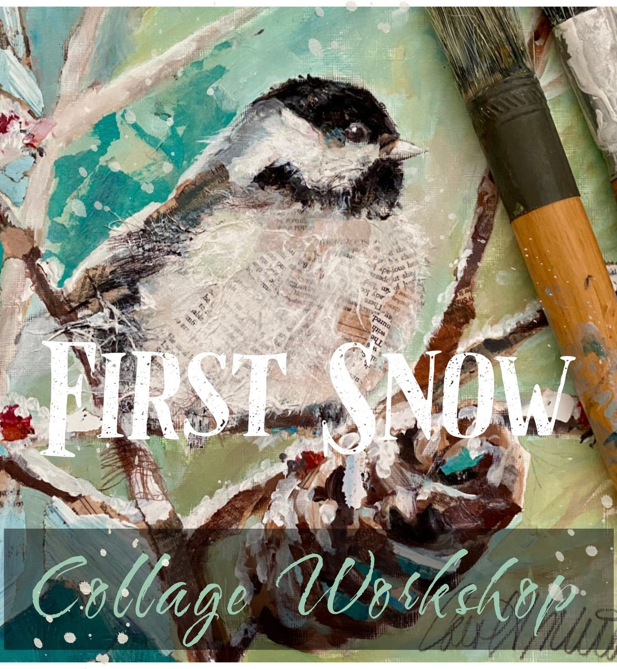 First Snow Collage Workshop