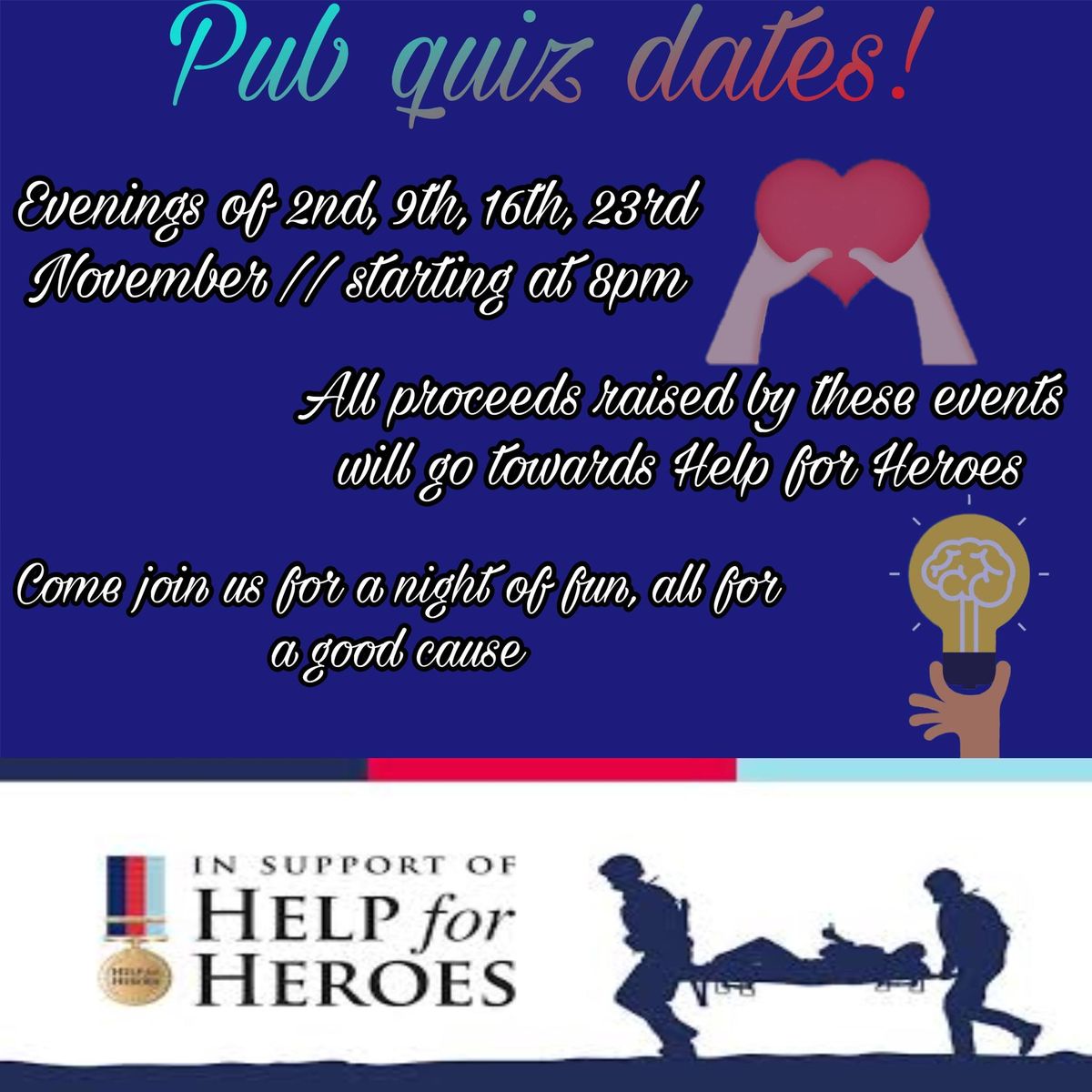 Charity quiz nights 