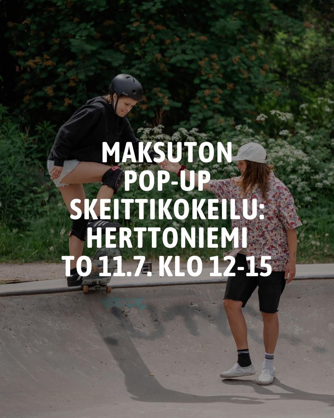 Pop-up skeittikokeilua Hertsikassa