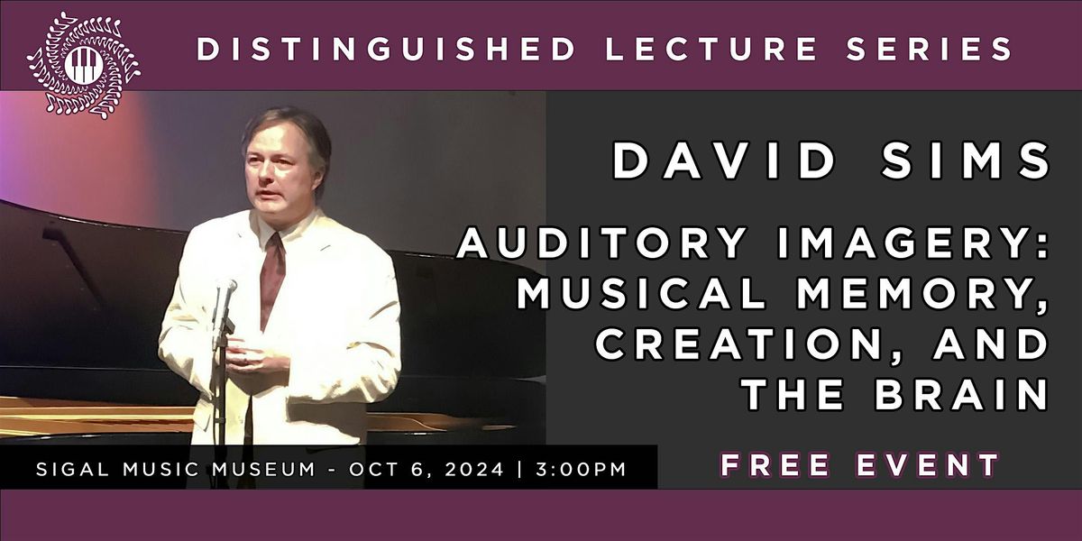 Distinguished Lecture Series: David Sims