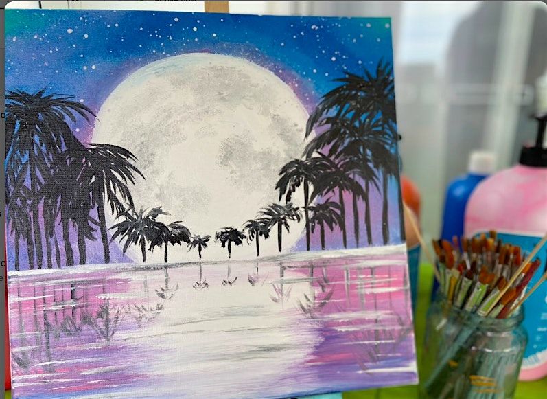 Paint and Sip - Night in Paradise Gold Coast