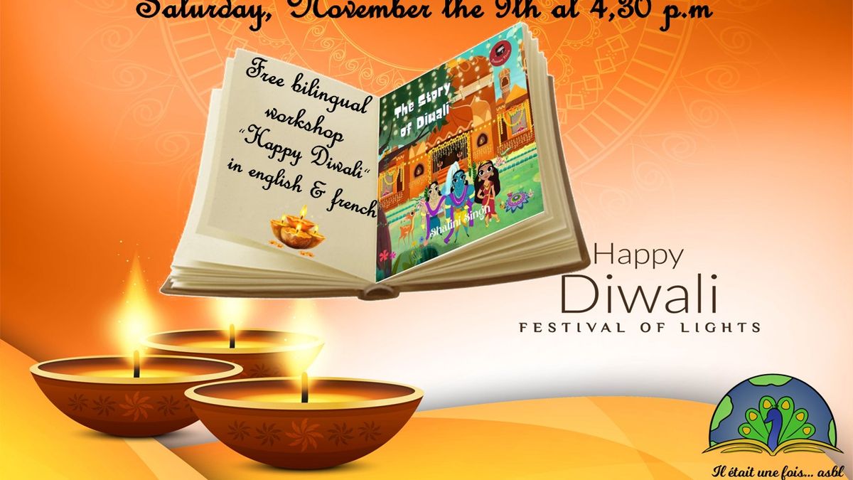 "Happy Diwali": Free bilingual workshop (english and french) for children (2+for children ( 2 y.o +)