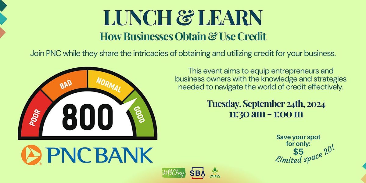 Lunch and Learn How Businesses Obtain & Use Credit!