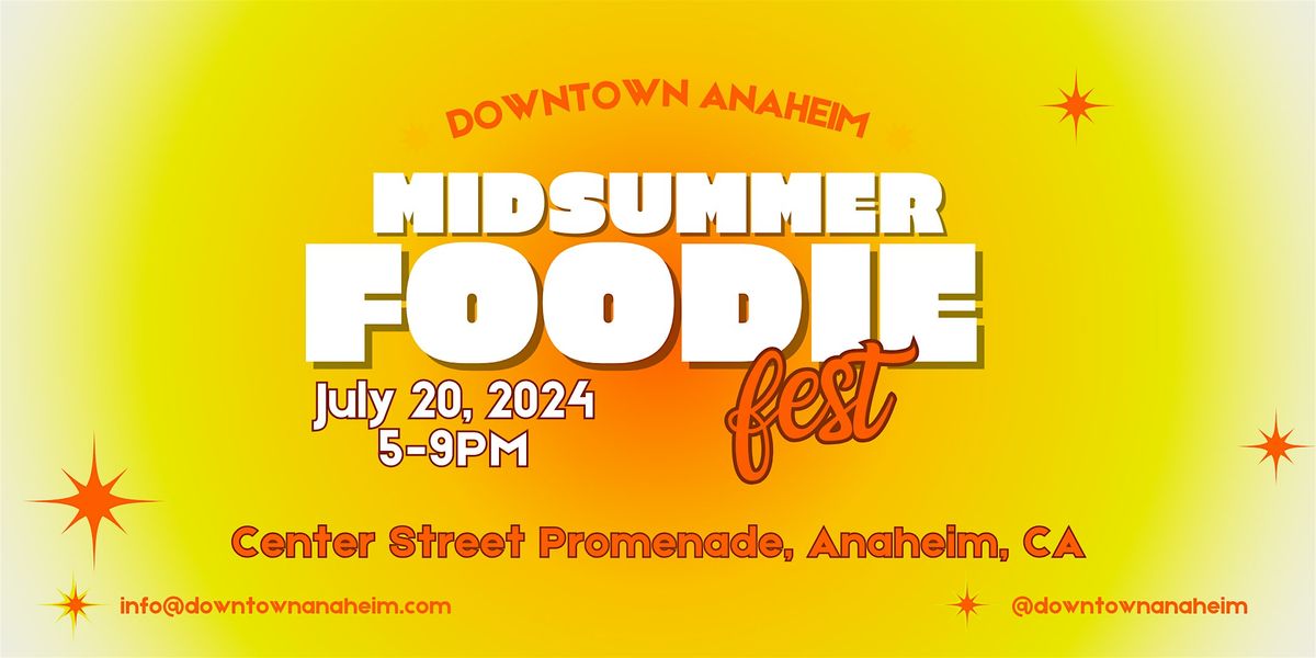 Midsummer Foodie Fest (FREE EVENT NO TICKETS REQUIRED)