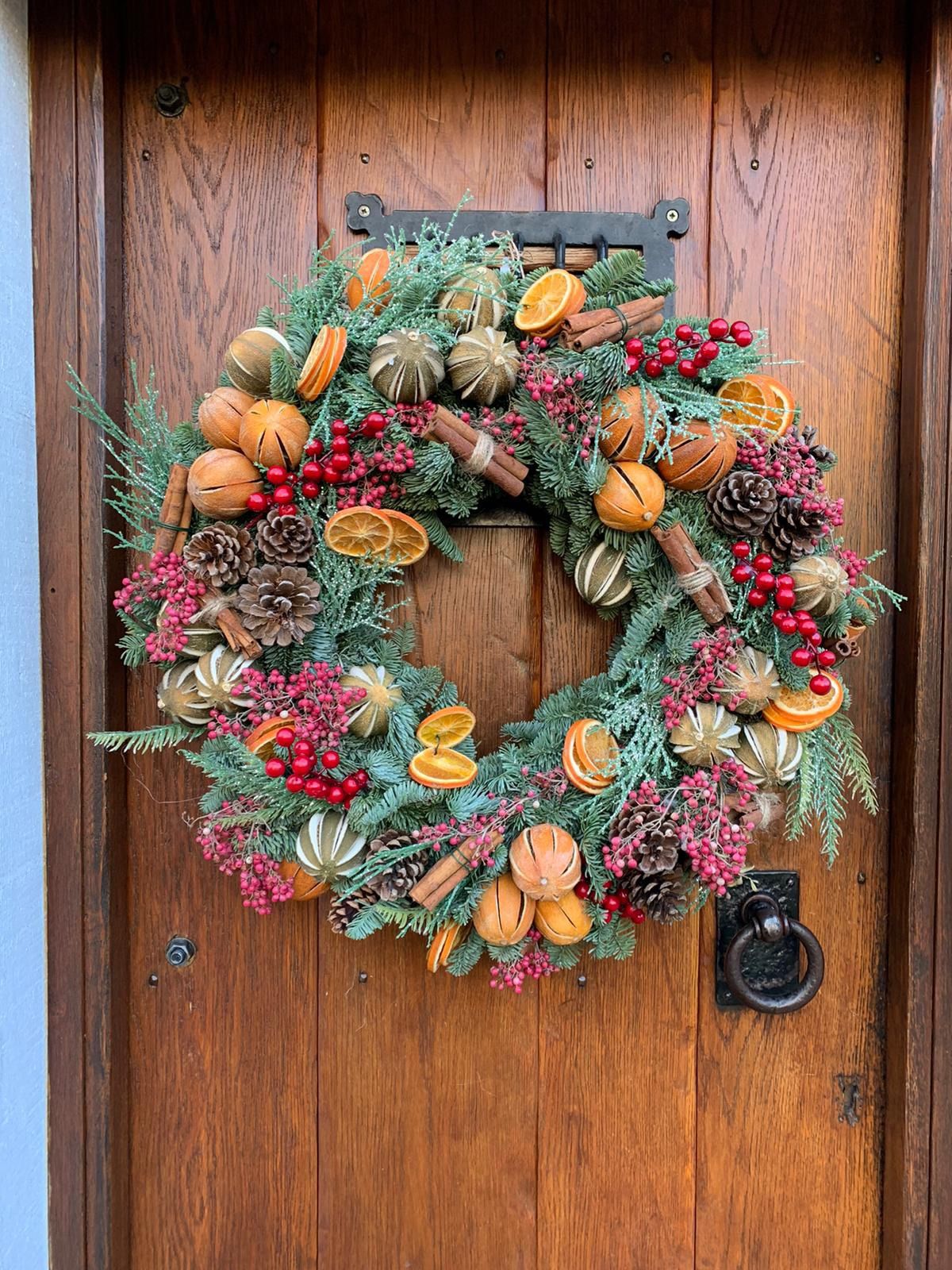 Christmas Wreath making class by Stock Florist 