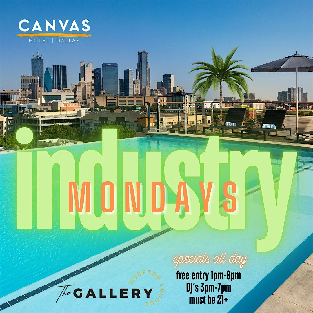 Industry Monday's: Pool Party @ CANVAS Hotel Dallas Rooftop