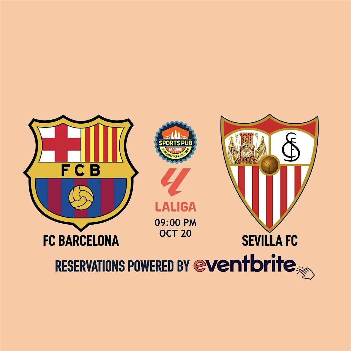 Barcelona v Sevilla [LaLiga] - La Latina | Sports Pub Madrid