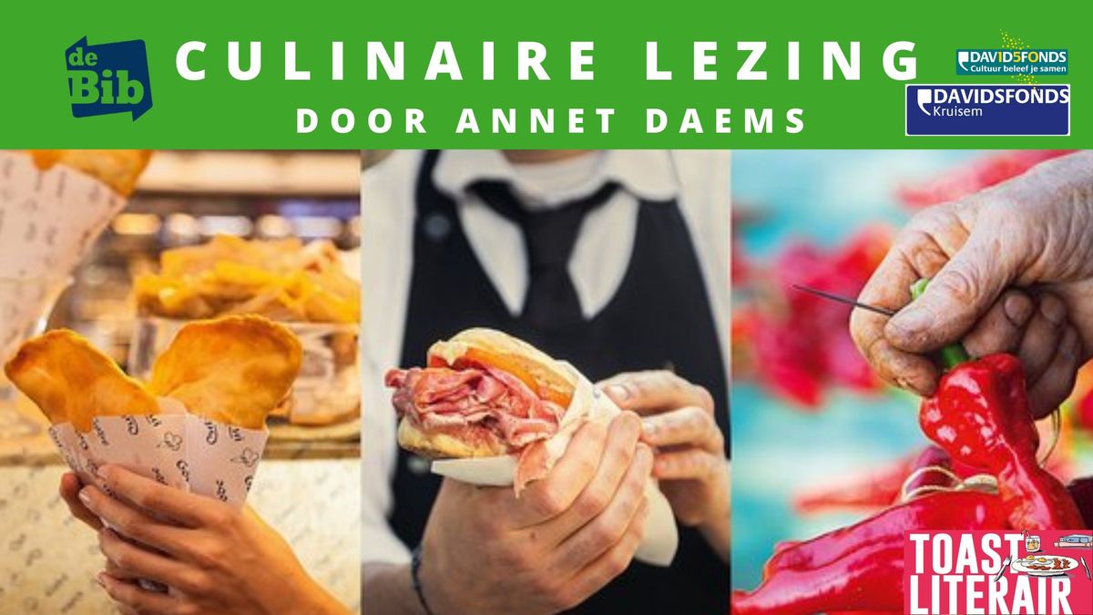 Toast Literair: Culinaire lezing door Annet Daems