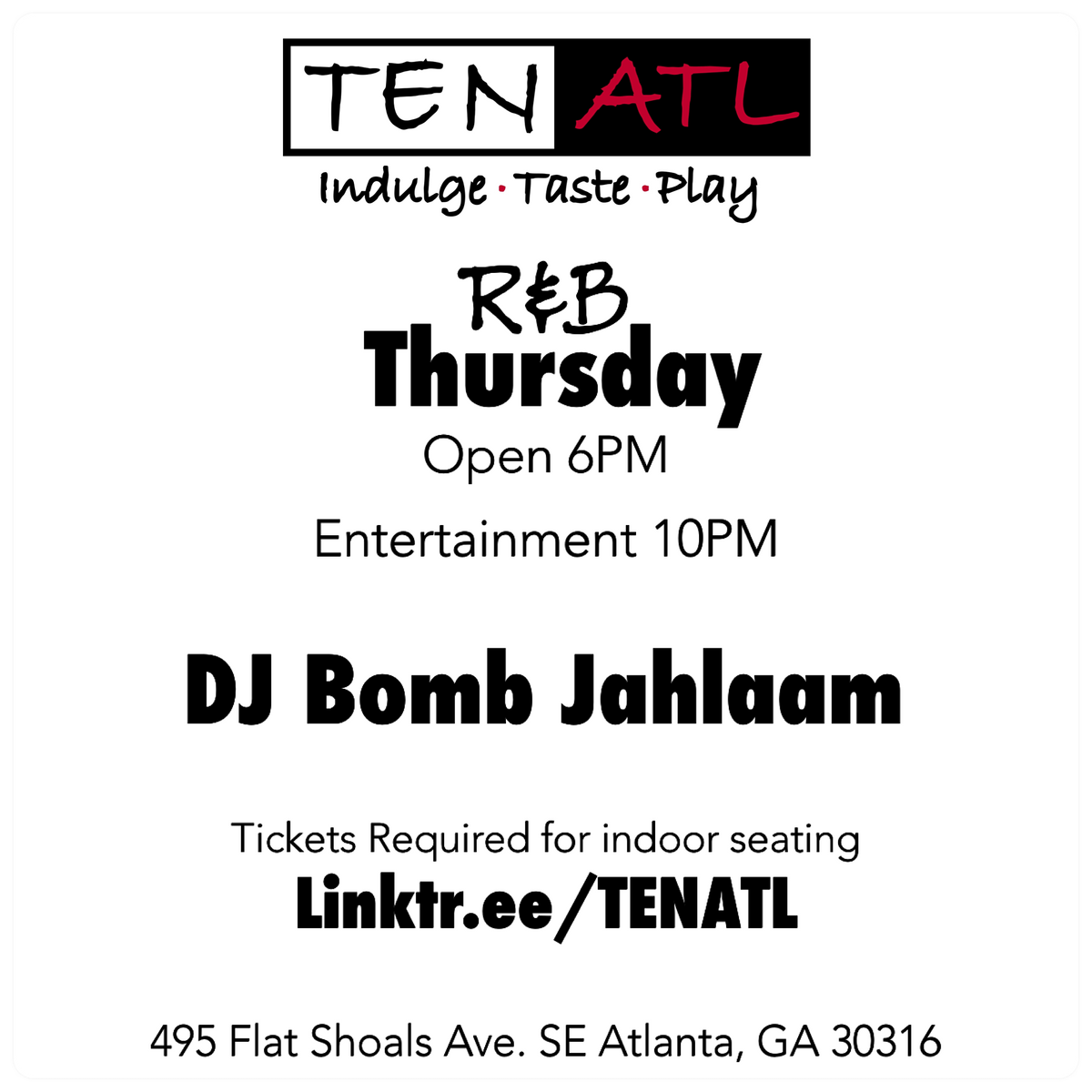 Thursday Night Comedy\/R&B Thursday featuring DJ Bomb Jahlaam