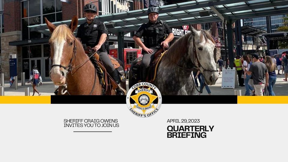 Cobb County Sheriff's Office | Quarterly Briefing & Community Meeting