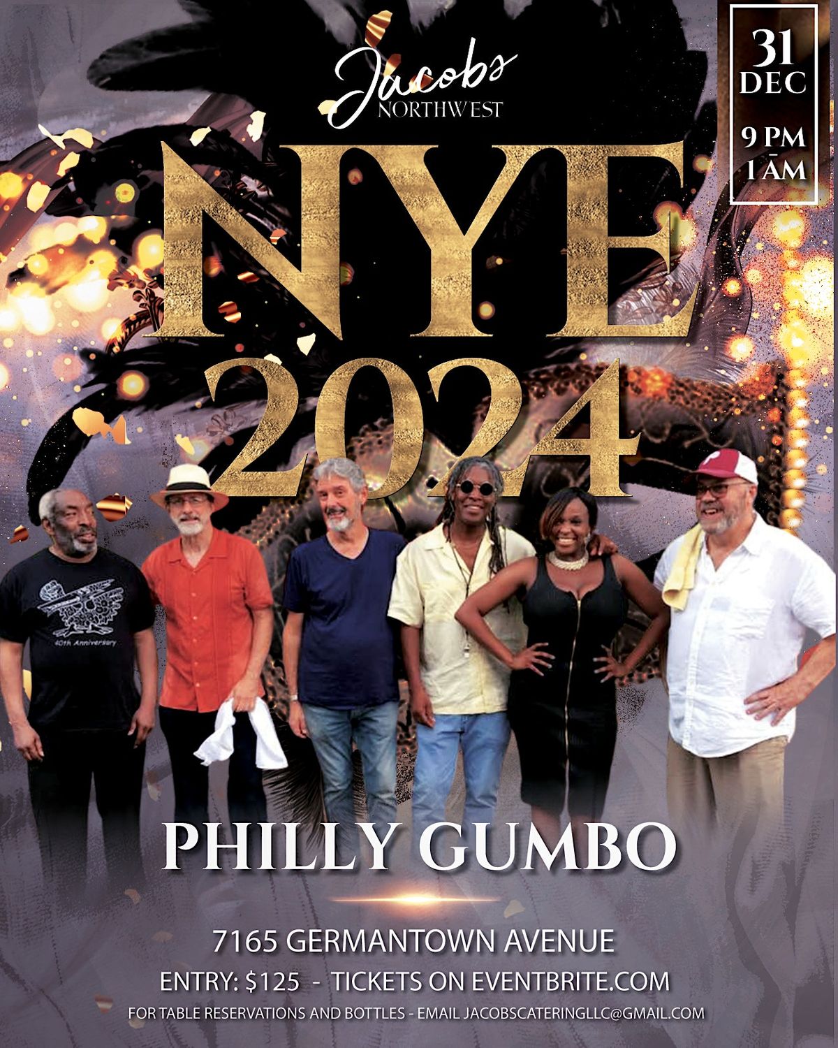 NYE 2024: Philly Gumbo at Jacobs Northwest