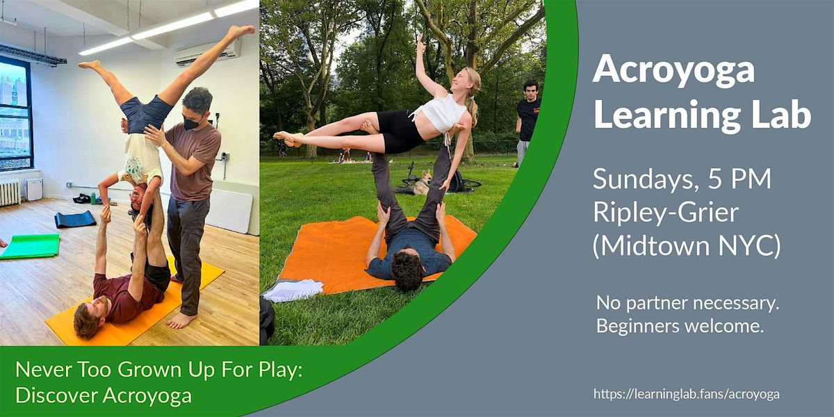 Acroyoga Learning Lab Sunday (1.5 hours)