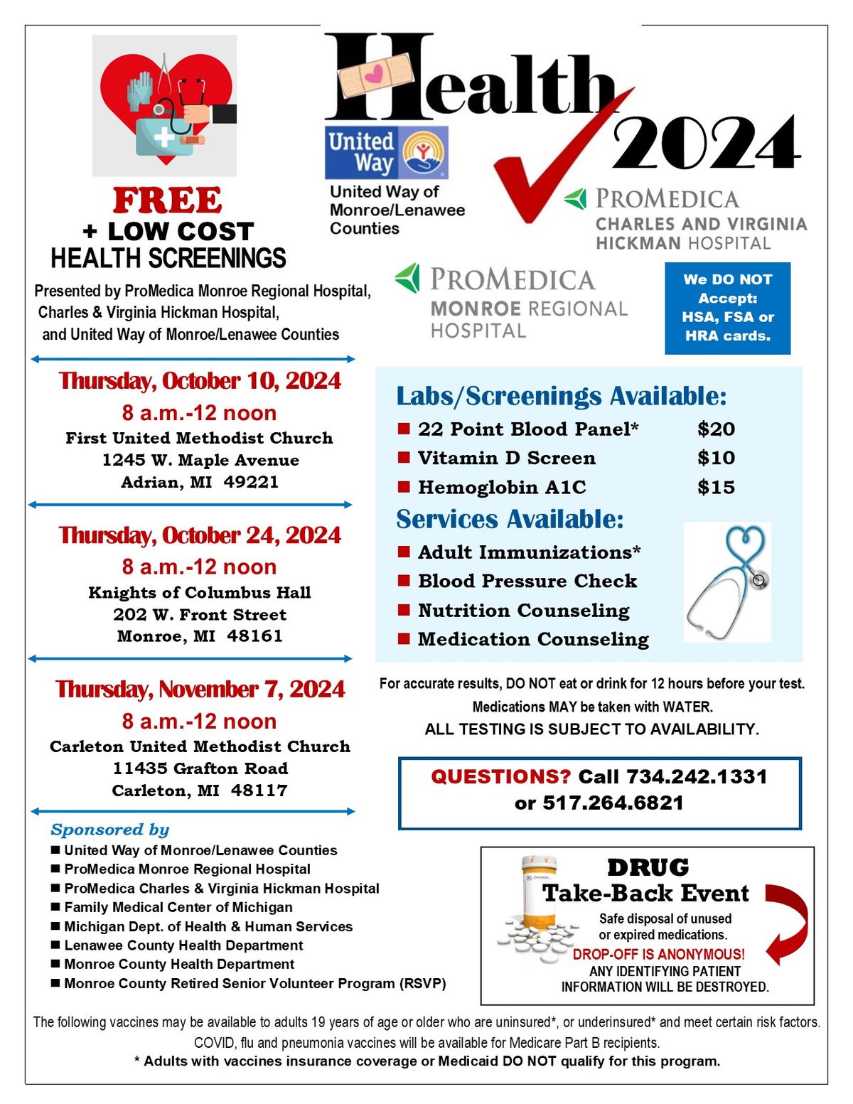 Monroe Area Health Check 