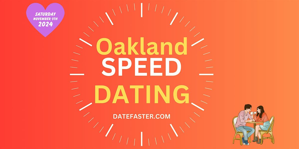 Speed Dating Oakland Singles 24-39