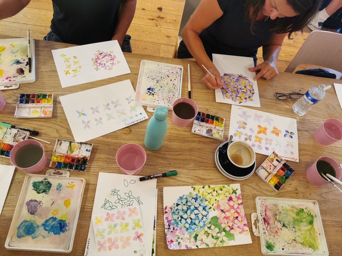 Morning Watercolours at Waterstones (Friday)