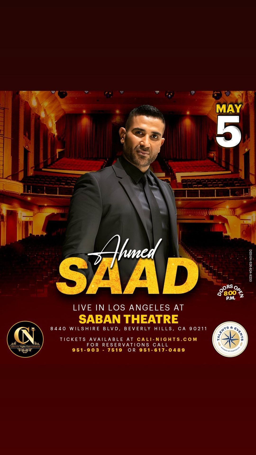 Concert for Ahmed Saad 