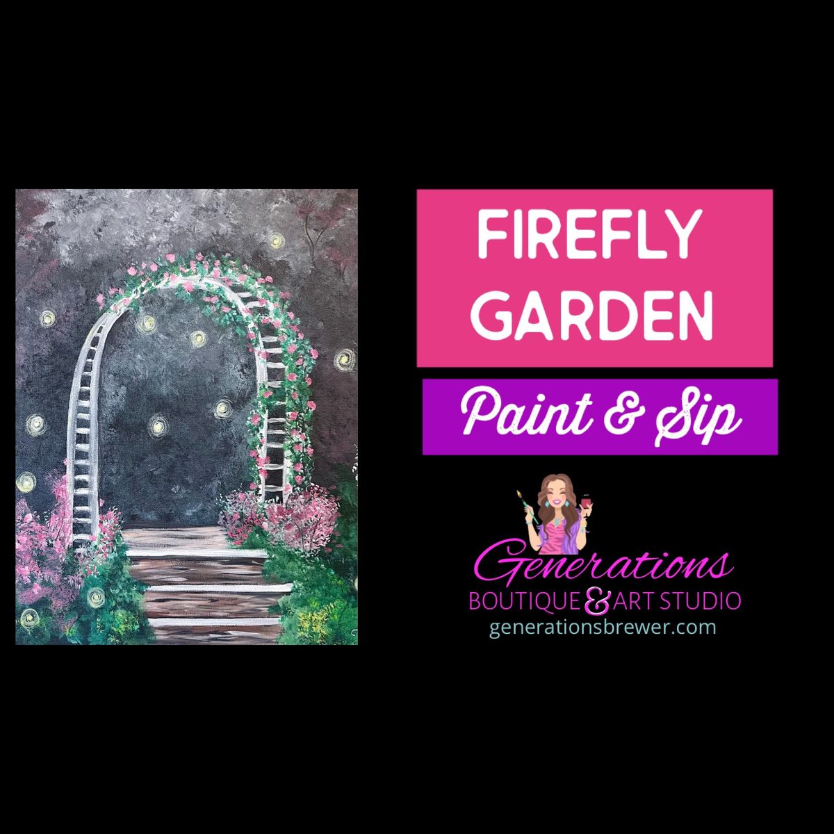 Firefly Garden Paint and Sip