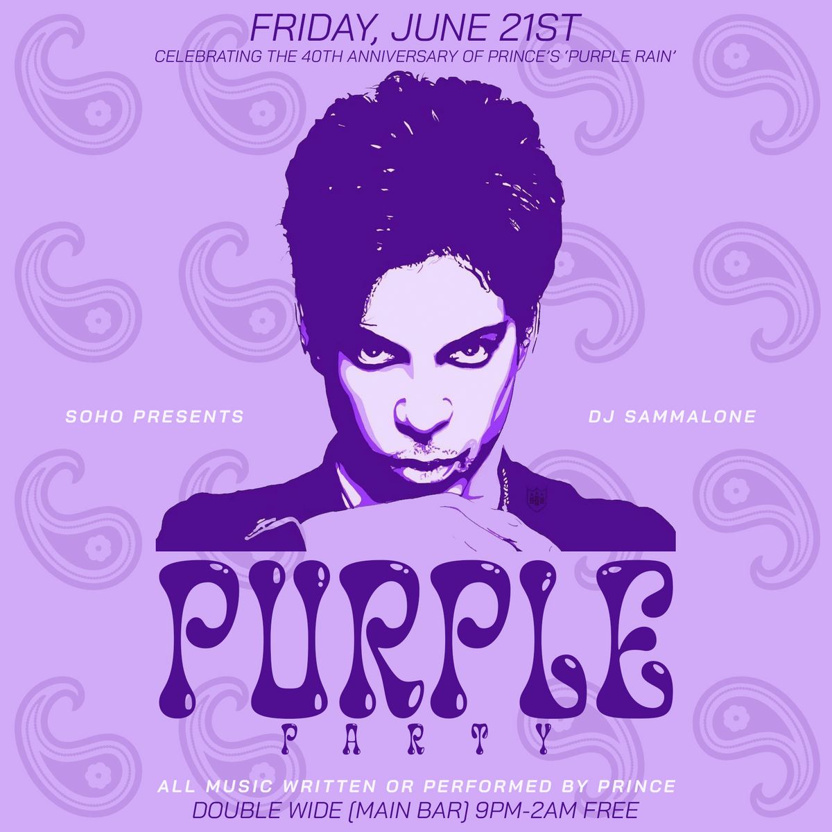 SOHO presents THE PURPLE PARTY [All Prince, All Nite]