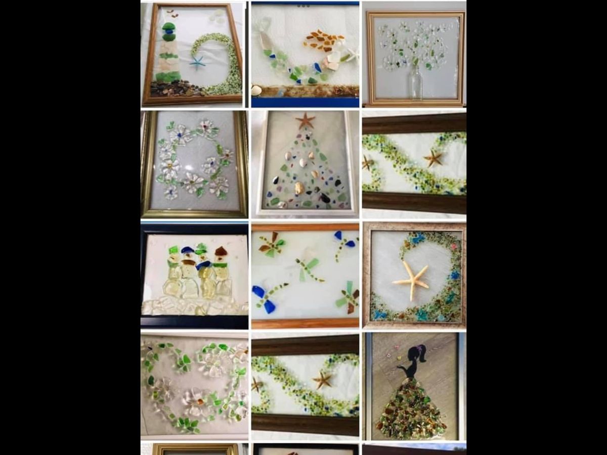 Seaglass Resin Art -  Full -  Free class for Ages 55+