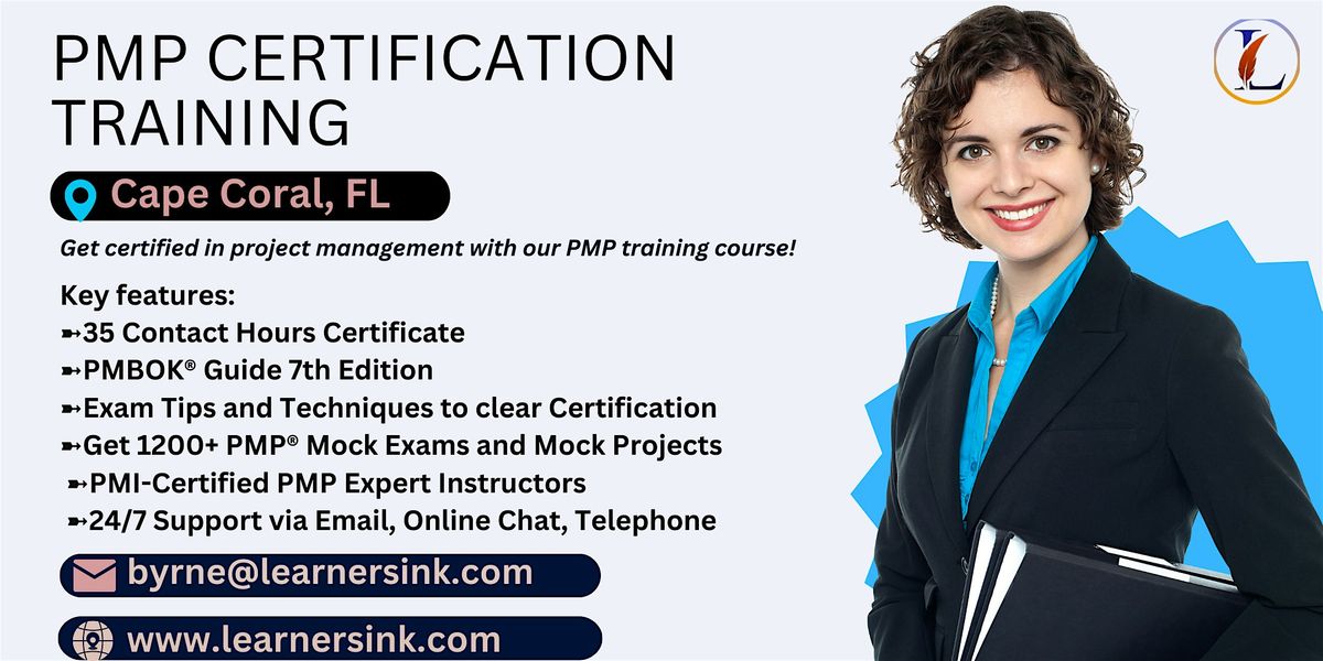 Confirmed 4 Day PMP Bootcamp In Cape Coral, FL