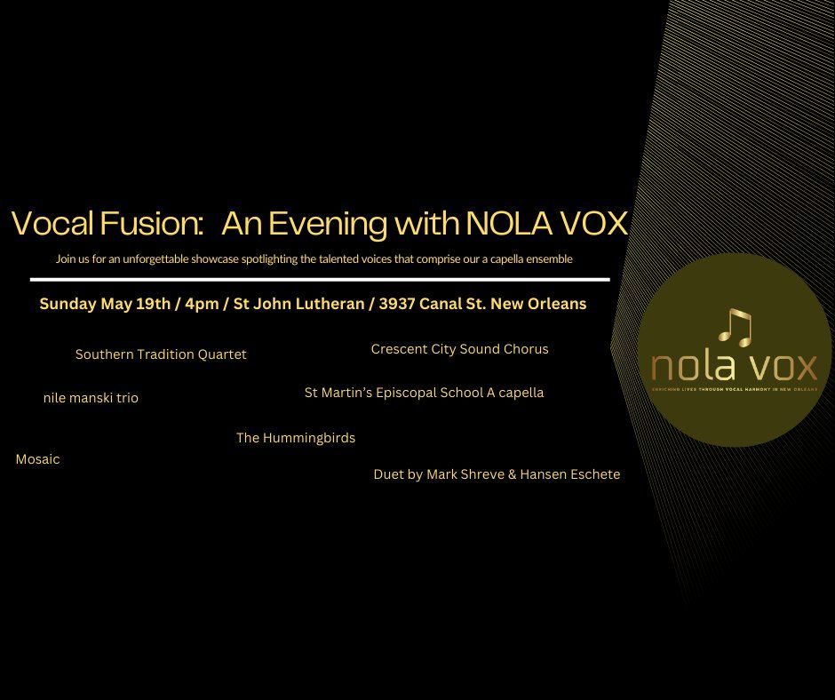 Vocal Fusion: An Evening with NOLA Vox