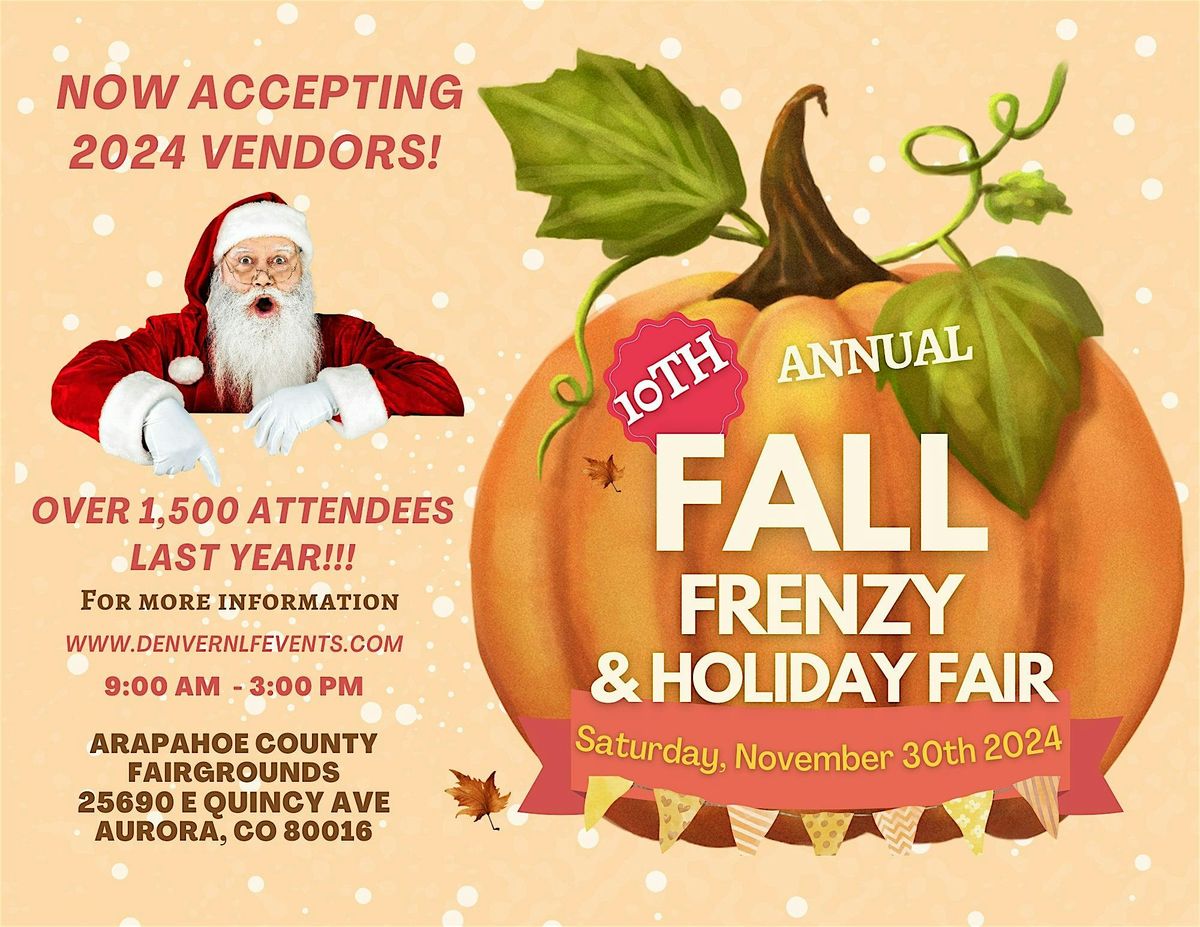 10th Annual Fall Frenzy and Holiday Craft Fair