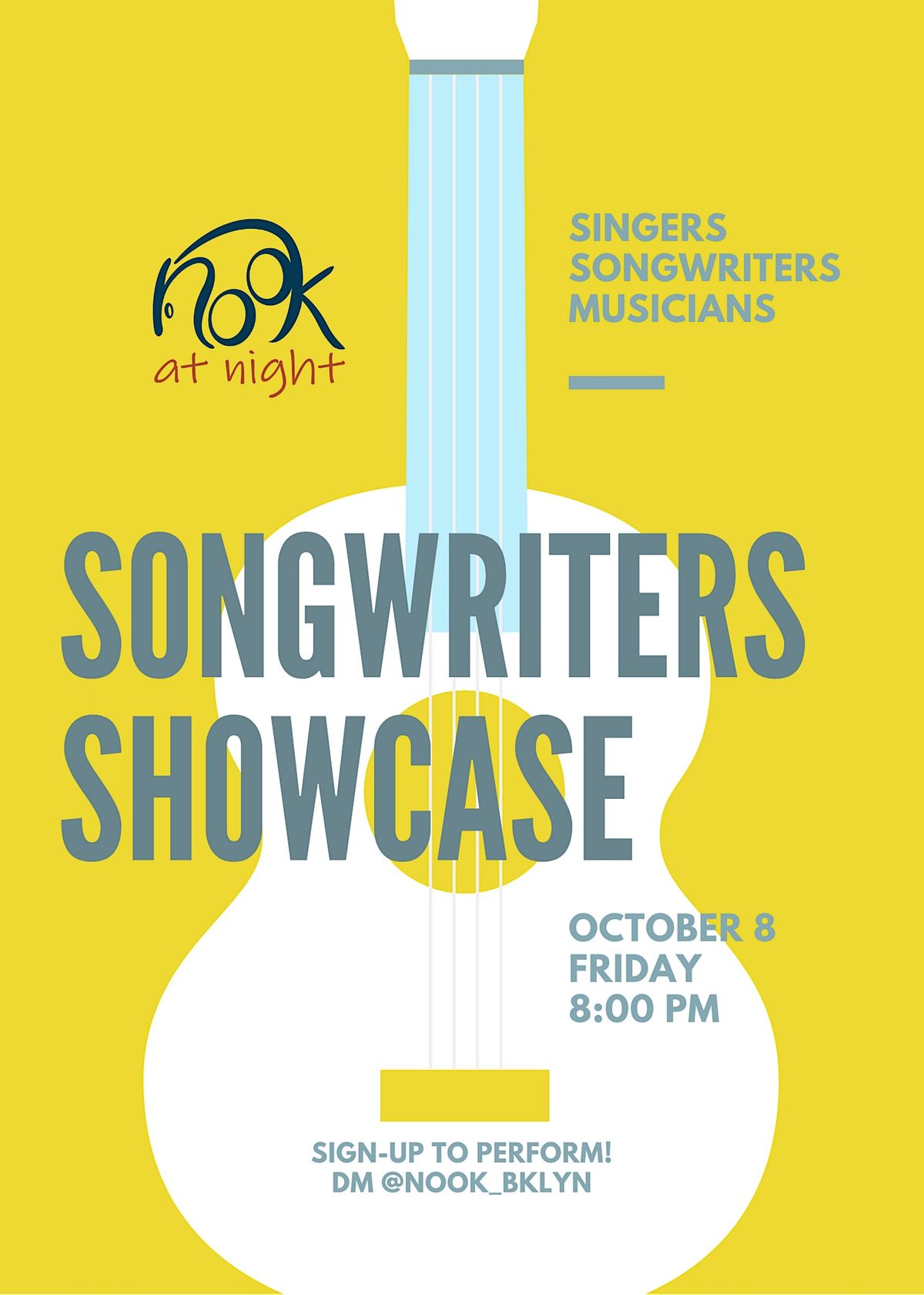 Singer & Songwriter Showcase