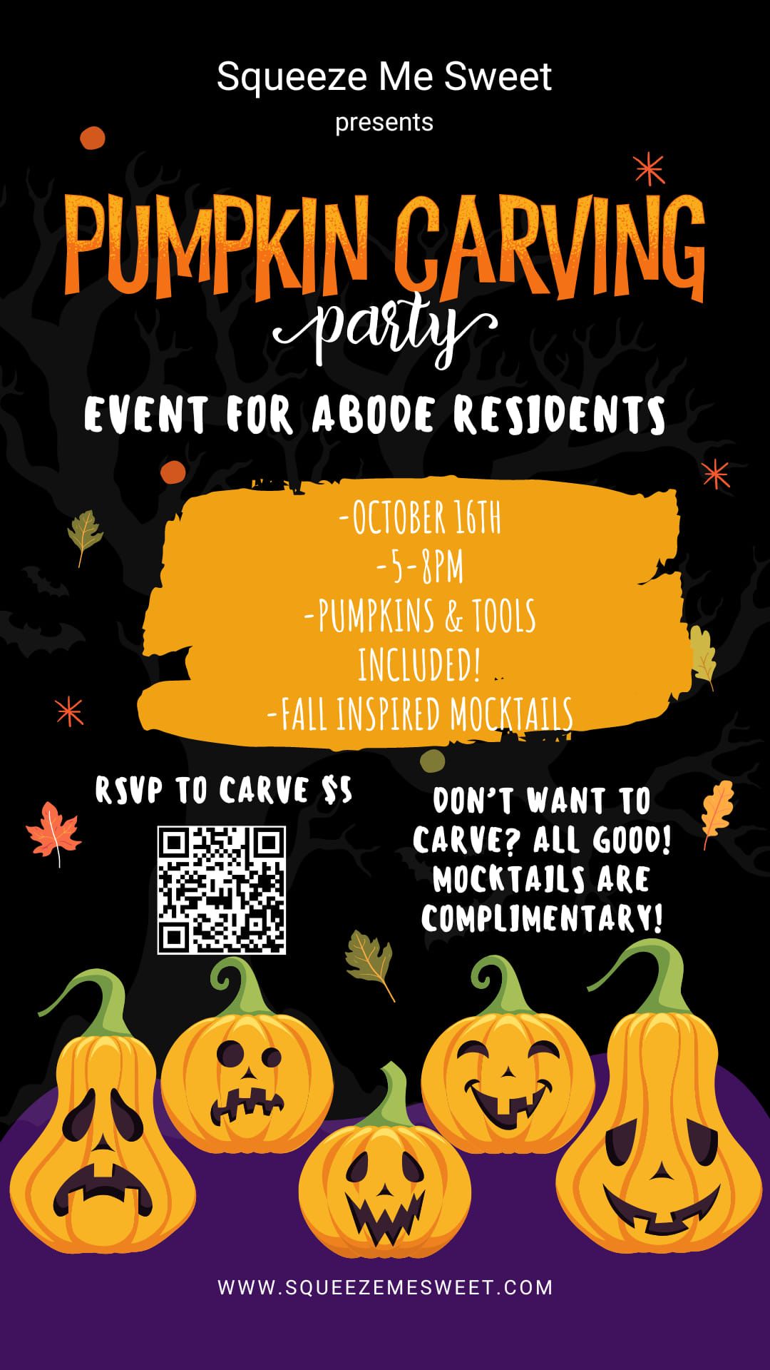 Pumpkin Carving & Mocktail Party! 