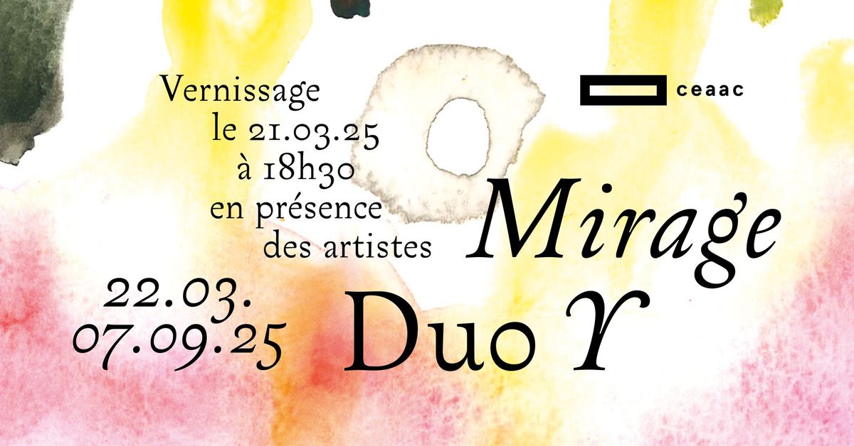 Vernissage | Mirage, Duo -Y- | Marie-Pierre Bonniol