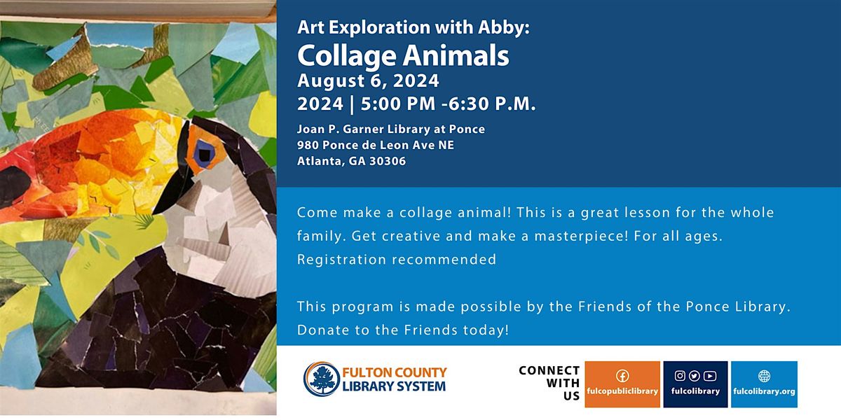 Art Exploration with Abby: Collage Animals