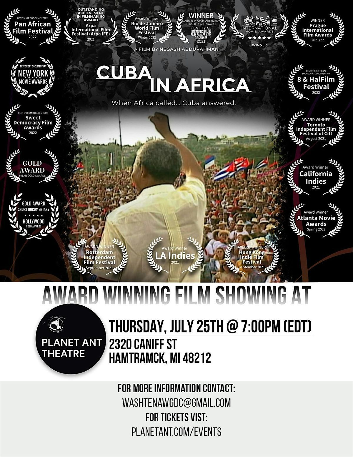 FILM | Cuba In Africa with Q&A from director Negash Abdurahman