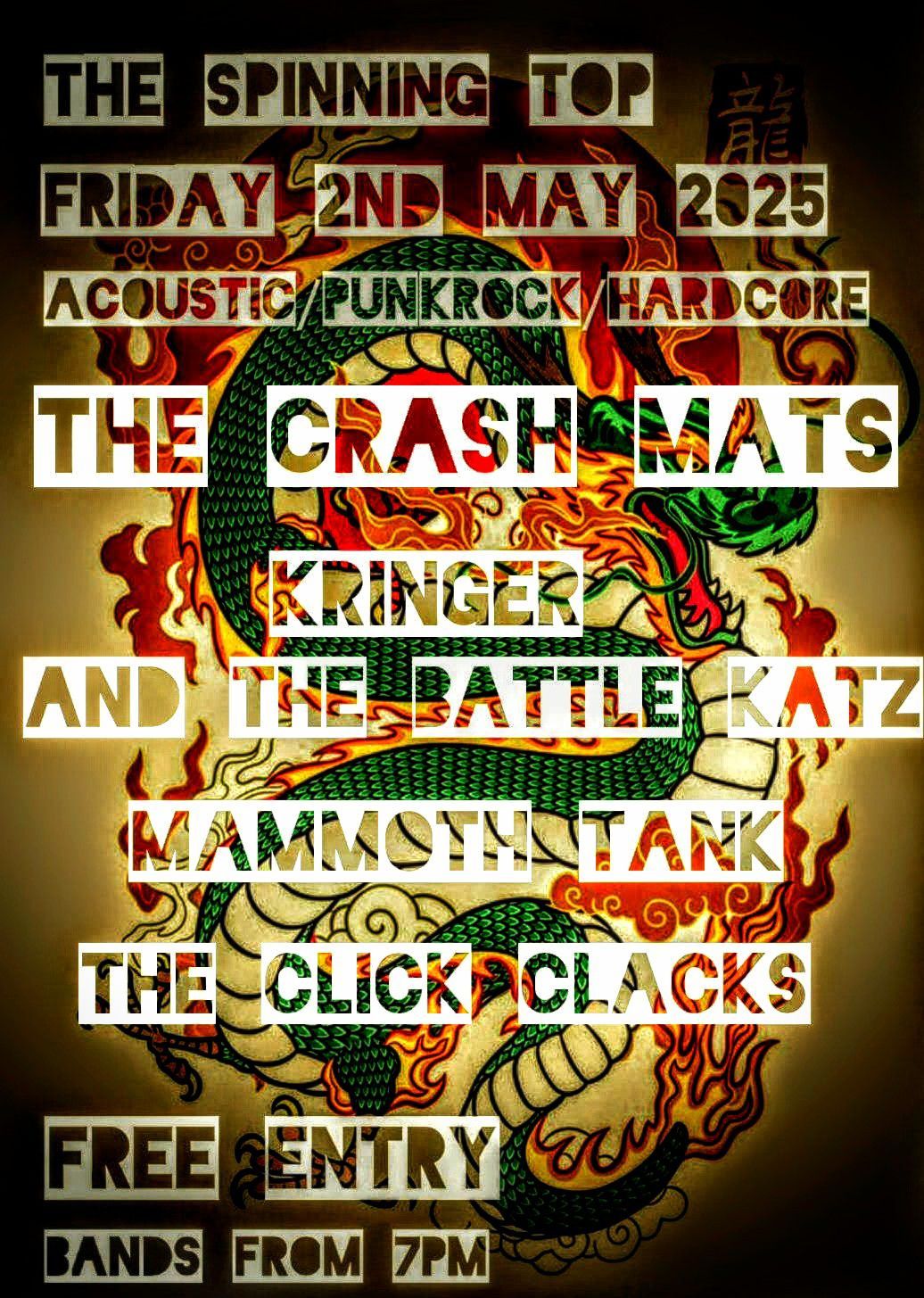 The Crash Mats\/Kringer and the Battle Katz\/Mammoth Tank\/The Click Clacks