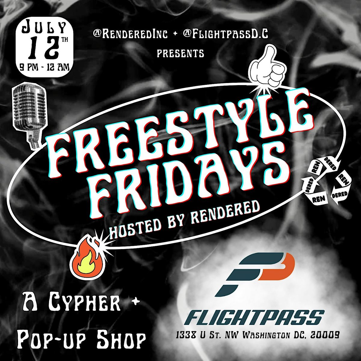 Freestyle Fridays by Rendered at Flight Pass DC \u2708\ufe0f\u267b\ufe0f