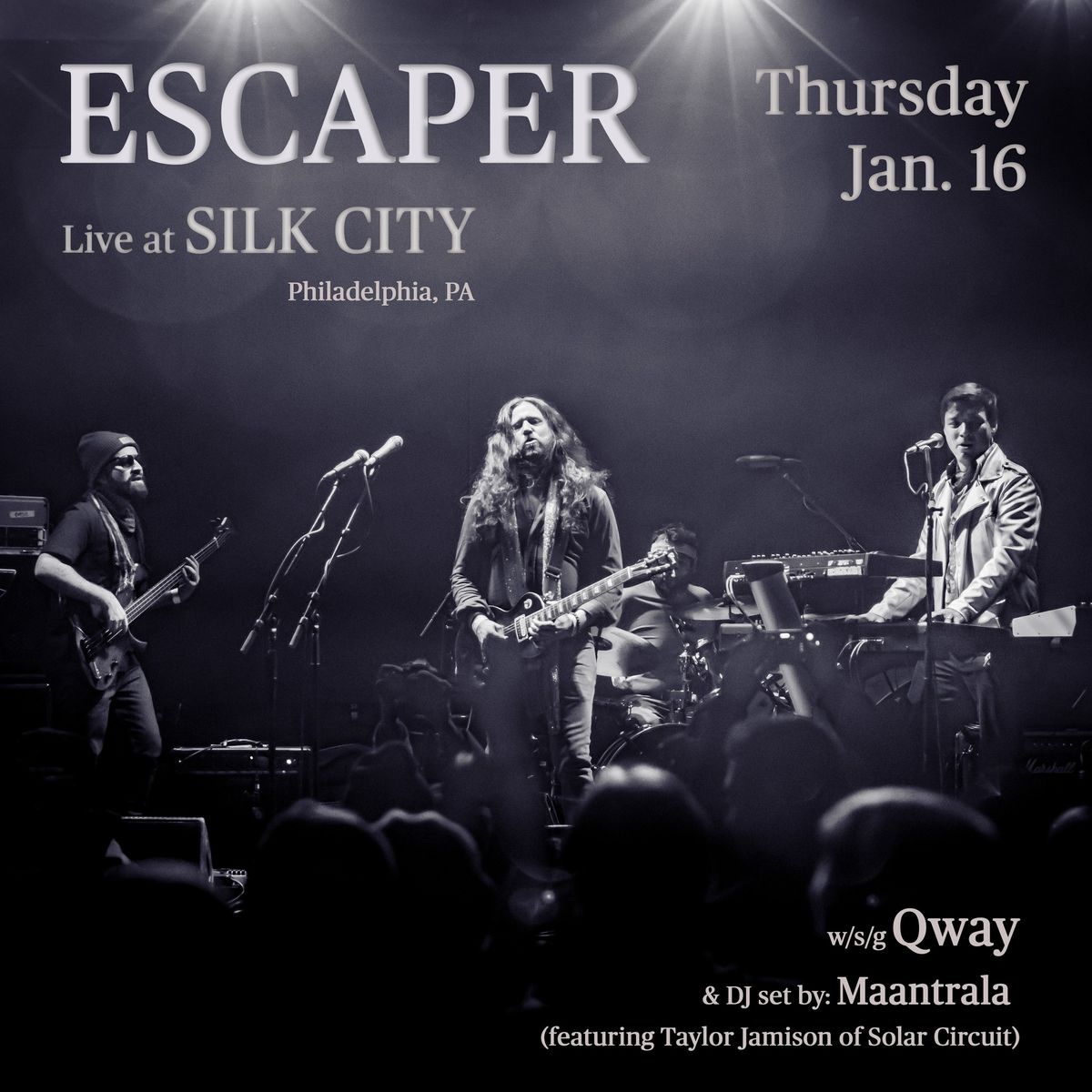 Escaper, Qway and Maantrala at Silk City (Philadelphia)